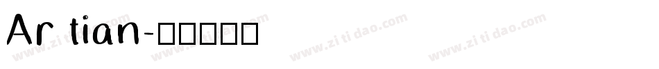 Ar tian字体转换